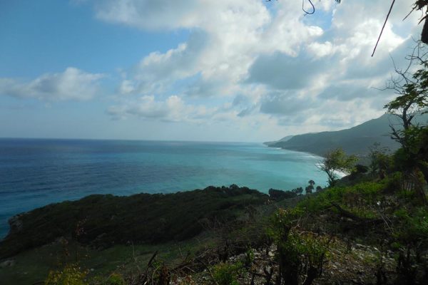Carribean coast near the larimar mine